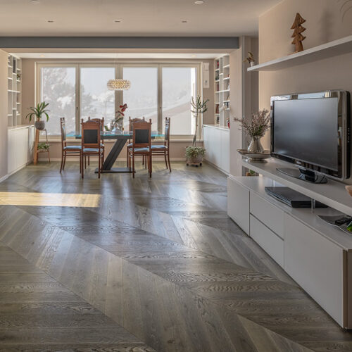 Ёлка 45° - Дуб Обыкновенный Расколотый Мезга