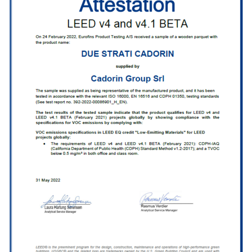 LEED.V4.V41BETA-2STR due strati voc